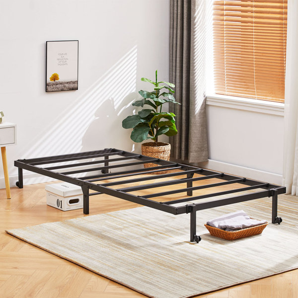 White Noise Metal Platform Folding Bed Frame For Adults, Kids